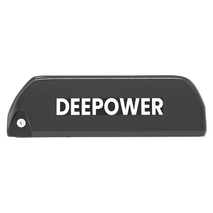Black DEEPOWER electric bike battery pack with key lock on the side